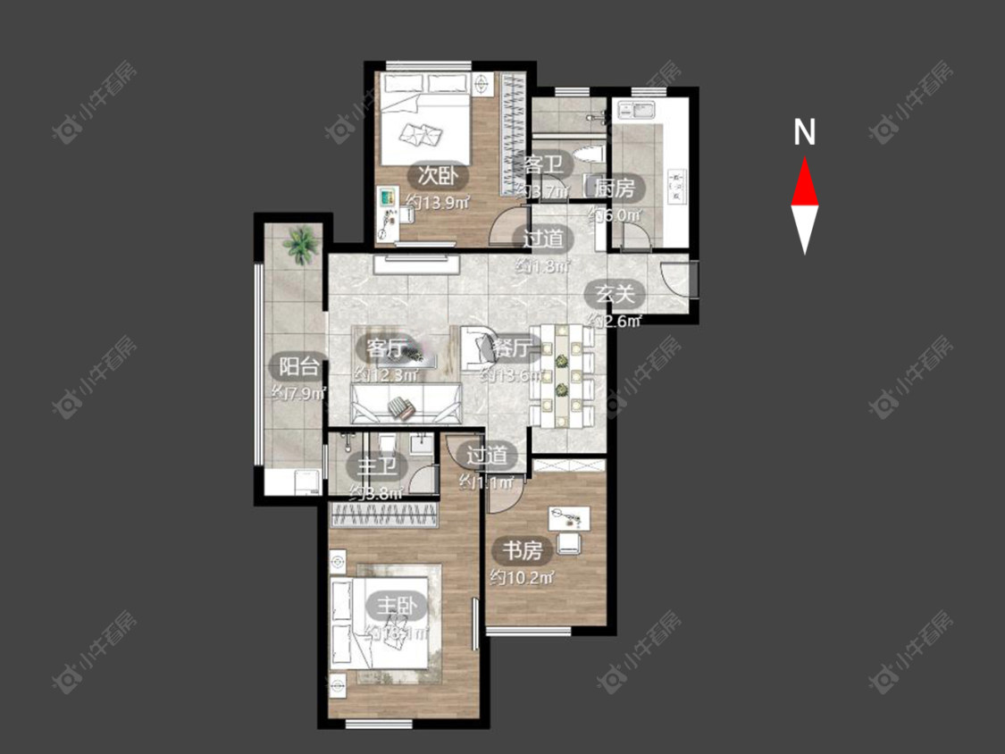 绿都万和城七区房源户型图 常州绿都万和城七区在售二手房源户型图_小牛看房