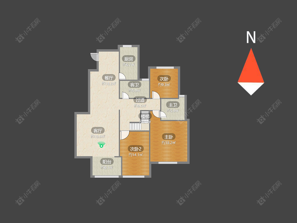 常州聚湖半岛在售二手房源户型图_小牛看房