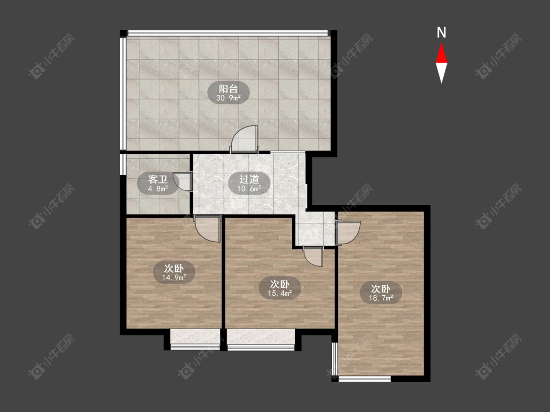 常州紫金园在售二手房源户型图_小牛看房