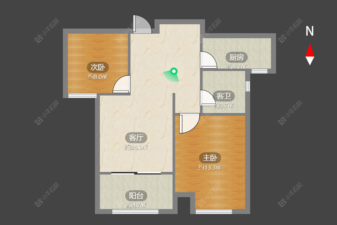 新城域二期房源户型图 常州新城域二期在售二手房源户型图_小牛看房