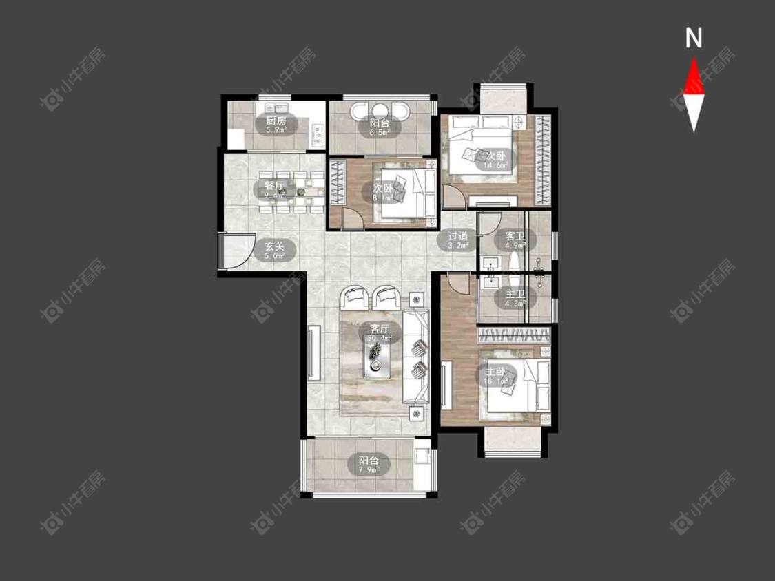 常州世茂香槟湖二期在售二手房源_小牛看房