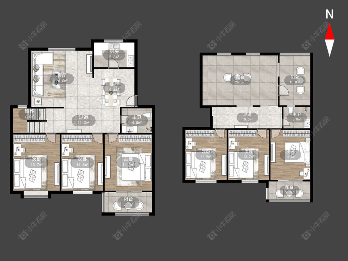 常州运河花园在售二手房源户型图_小牛看房