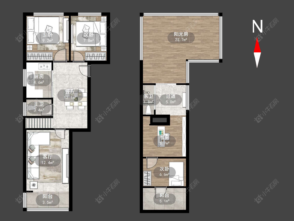 常州浦南新村在售二手房源户型图_小牛看房