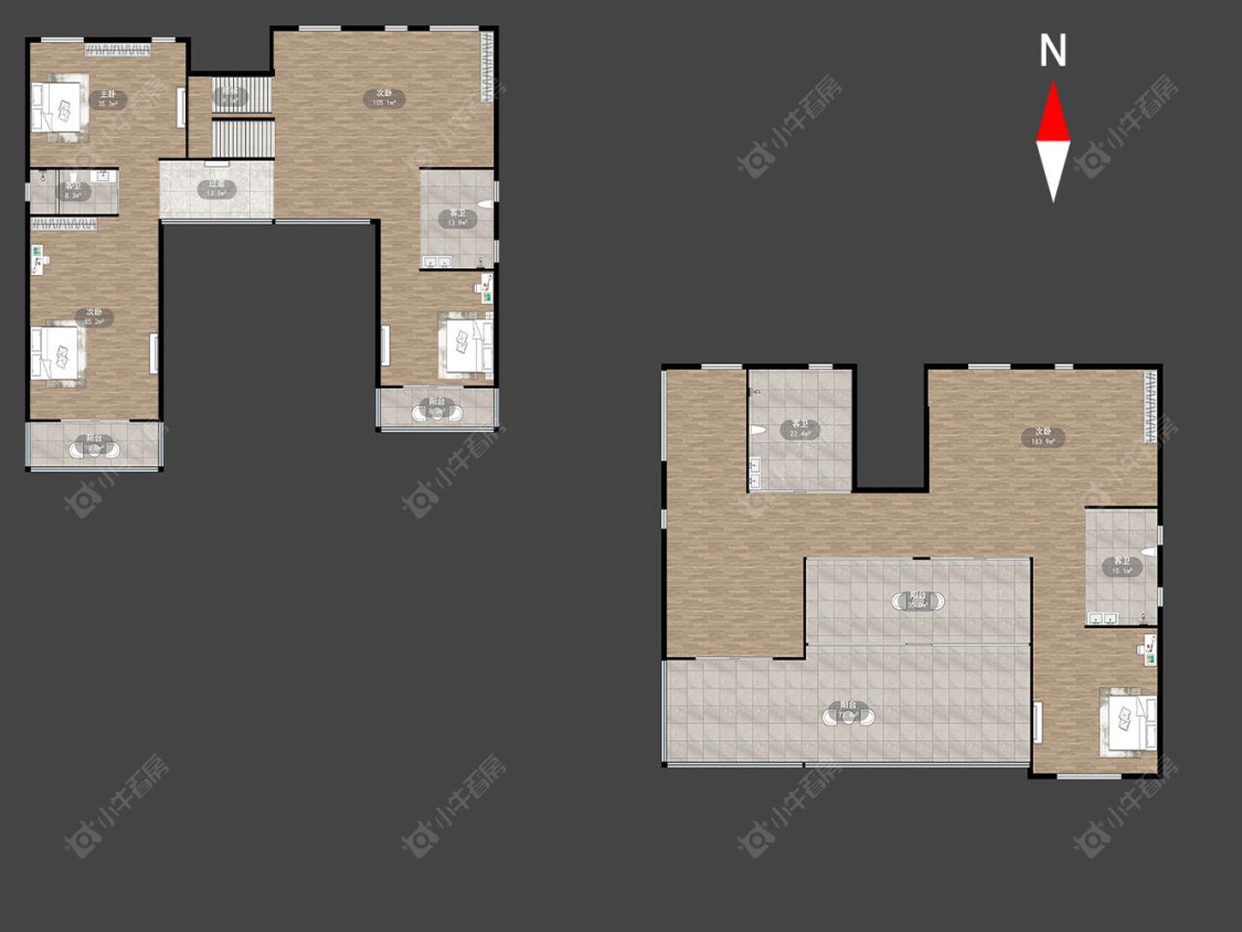 常州翡丽蓝湾别墅区在售二手房源户型图_小牛看房
