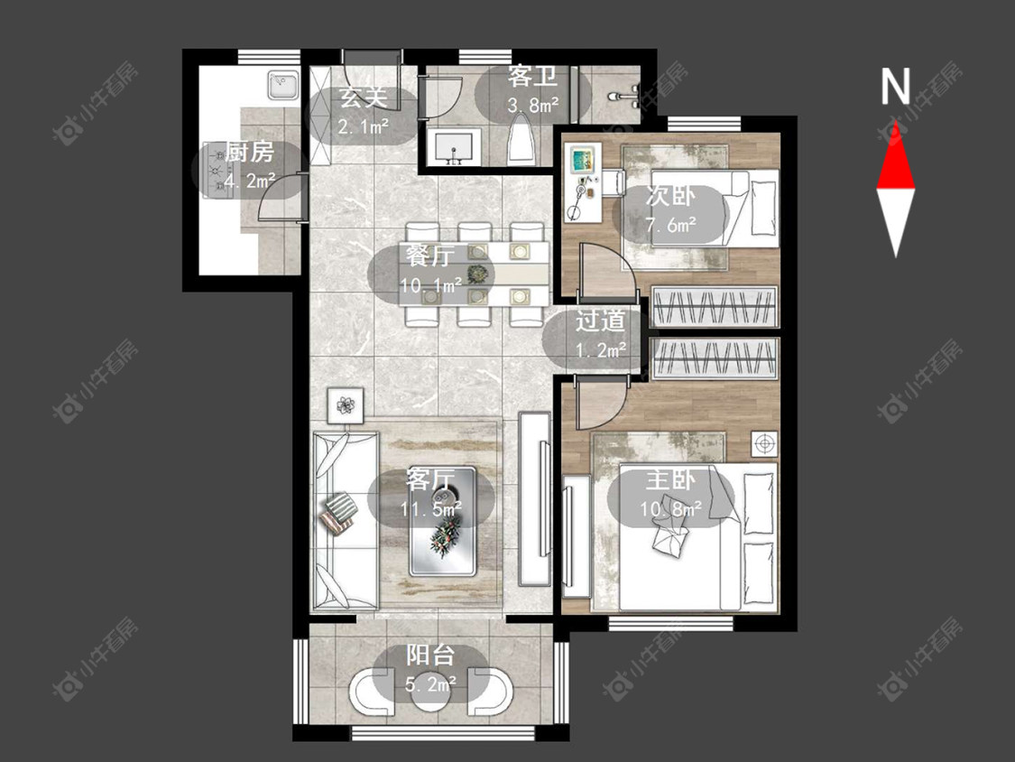 上东区房源户型图 常州上东区在售二手房源户型图_小牛看房