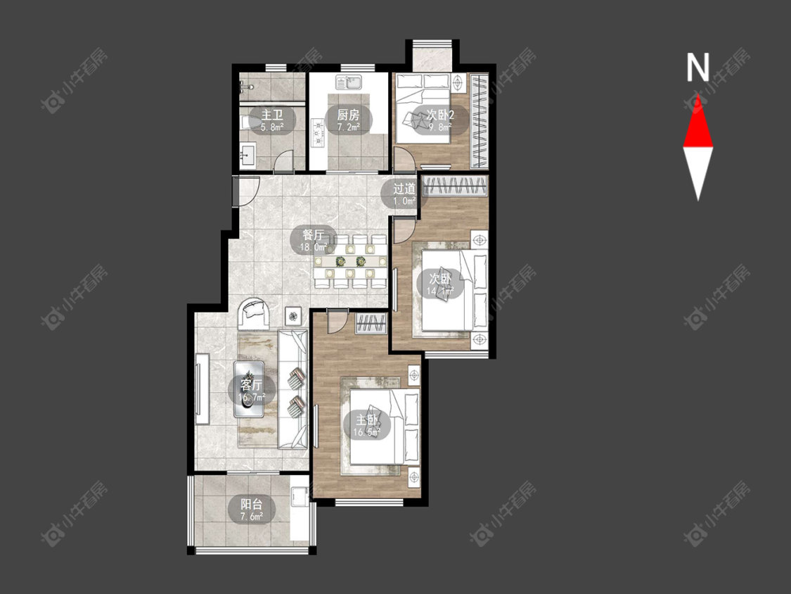常州嘉顺花园在售二手房源户型图_小牛看房