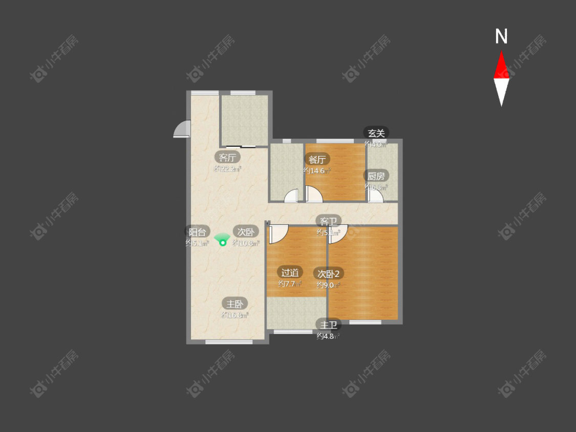 常州路劲城市主场在售二手房源户型图_小牛看房