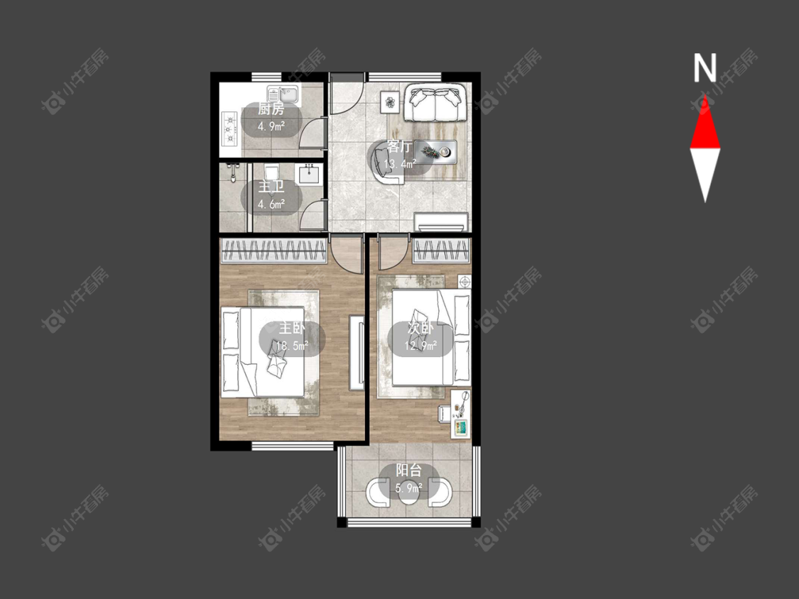 常州巢丰苑在售二手房源户型图_小牛看房