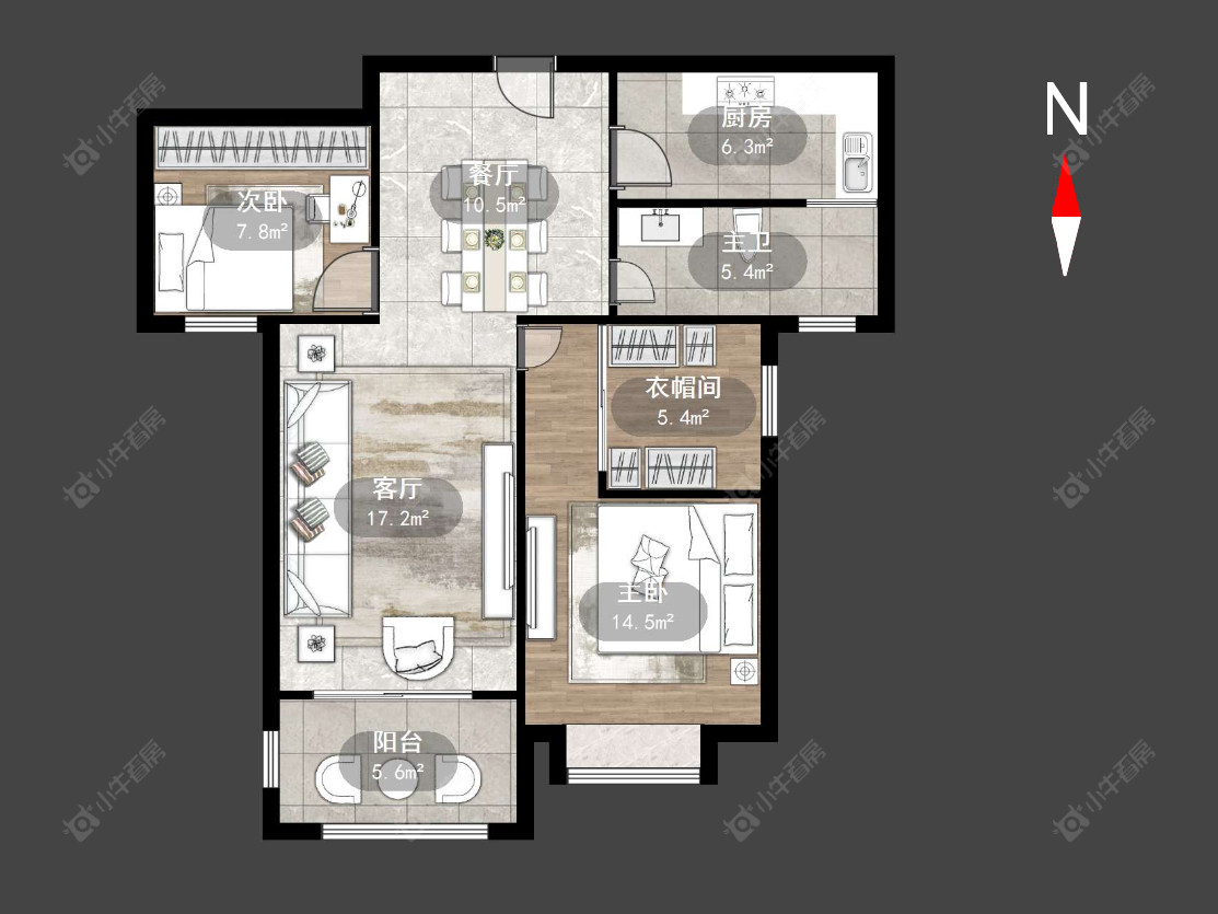 华润国际二期房源户型图 常州华润国际二期在售二手房源户型图_小牛看房