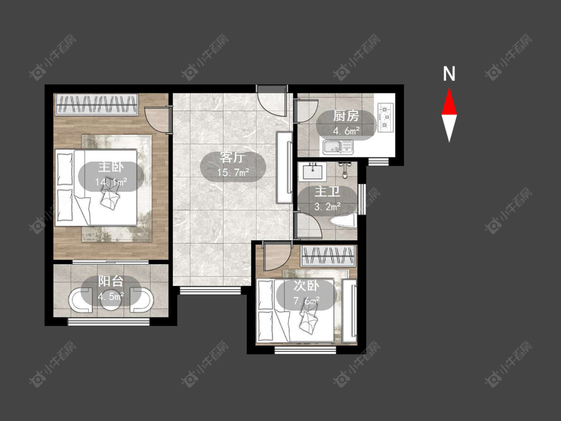 银河湾第一城二期房源户型图 常州银河湾第一城二期在售二手房源户型图_小牛看房