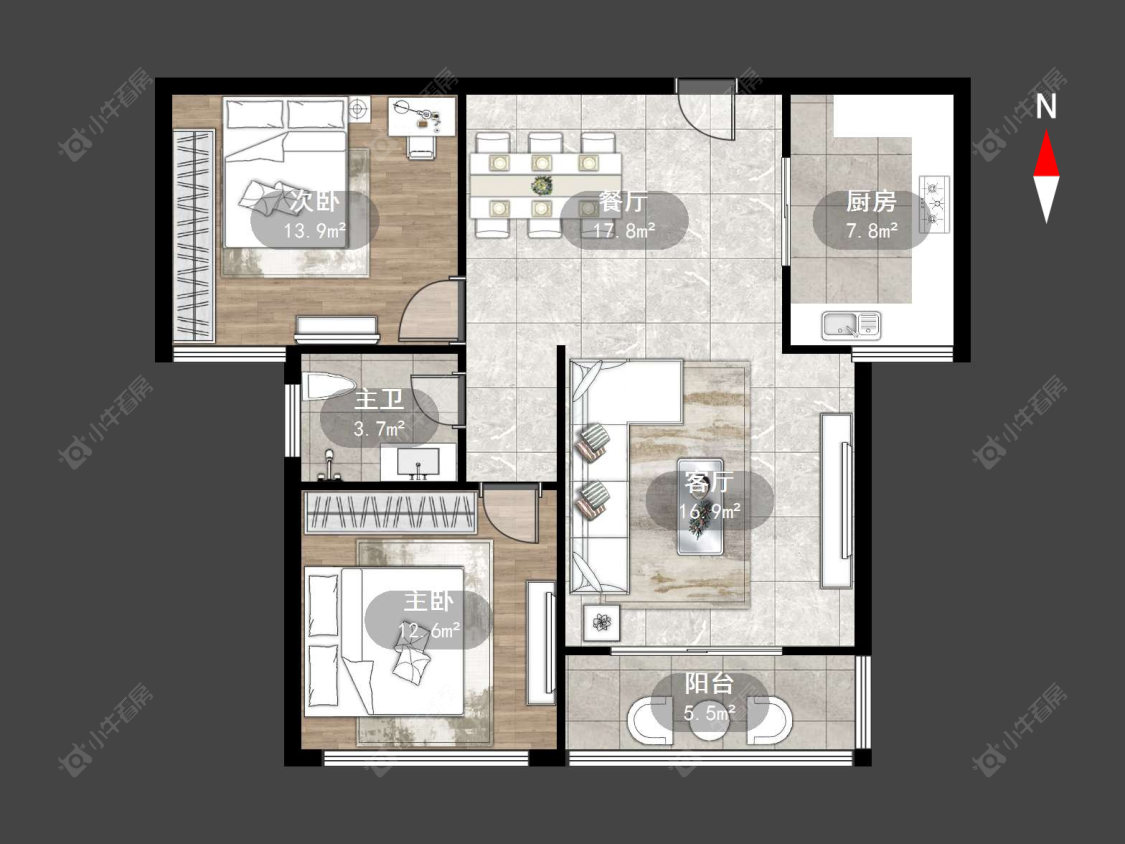 常州新城东苑三区在售二手房源户型图_小牛看房