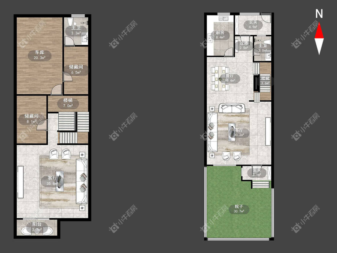 常州万水美兰城别墅区在租房源户型图_小牛看房