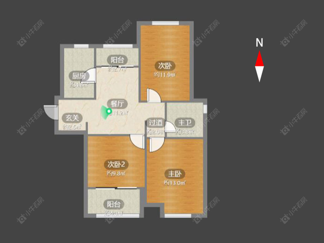 清水湾花园三期房源户型图 常州清水湾花园三期在售二手房源户型图_小牛看房