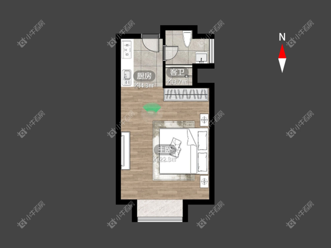 常州新城国际公寓在租房源_小牛看房