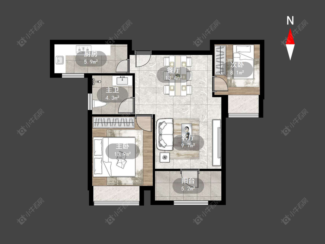 常州弘阳上城在售二手房源户型图_小牛看房