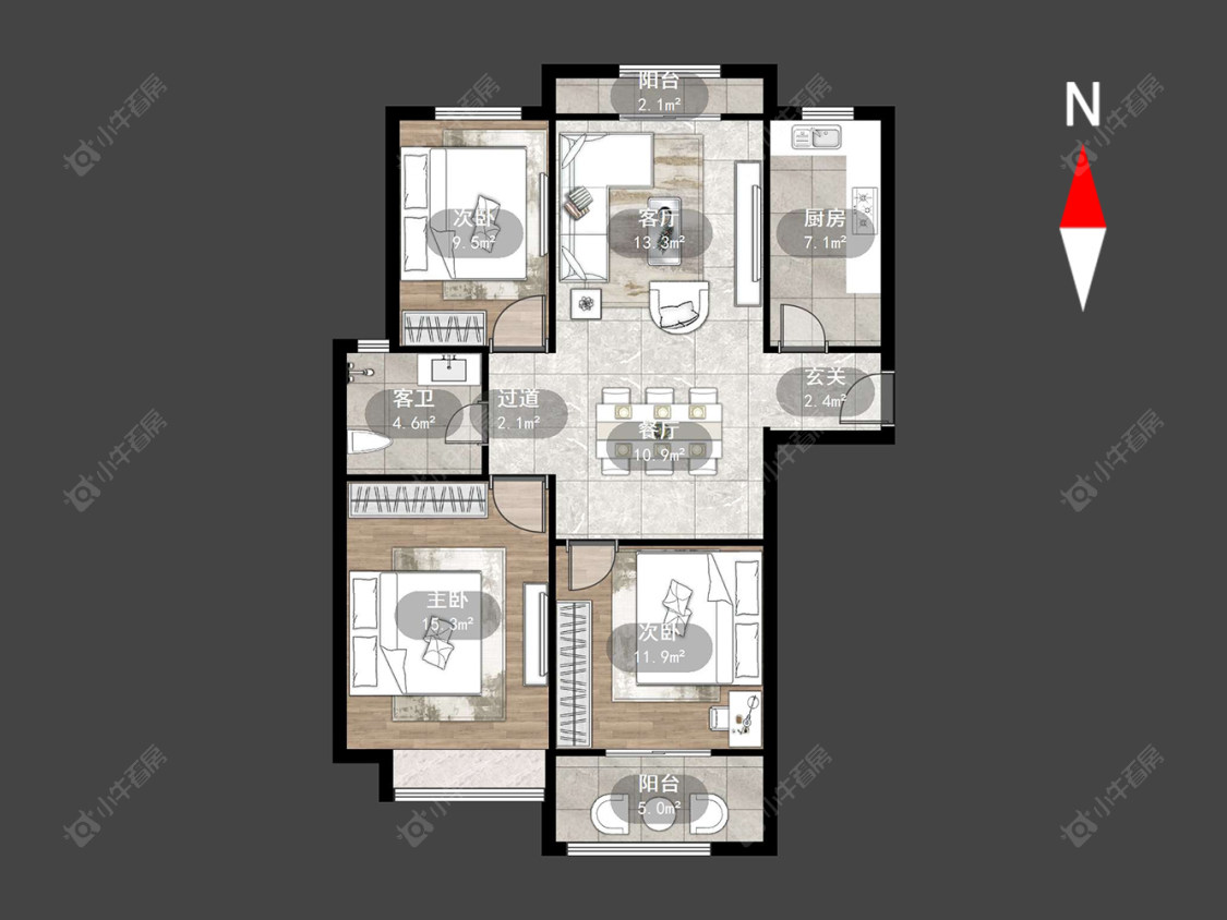 常州檀香湾在售二手房源户型图_小牛看房