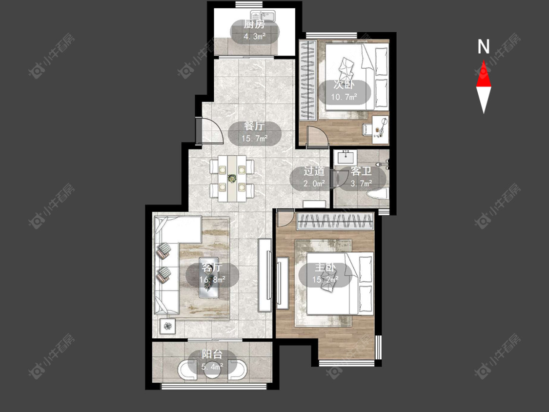 常州湖港名居在售二手房源户型图_小牛看房