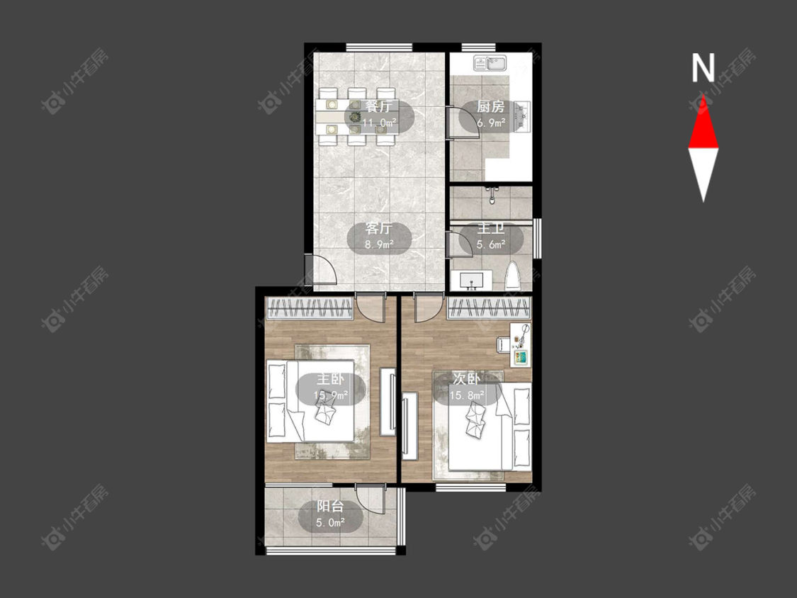 常州剑湖西区在售二手房源户型图_小牛看房