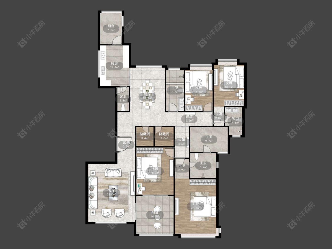 恒大名都一期房源户型图 丹阳恒大名都一期在售二手房源户型图_小牛看房