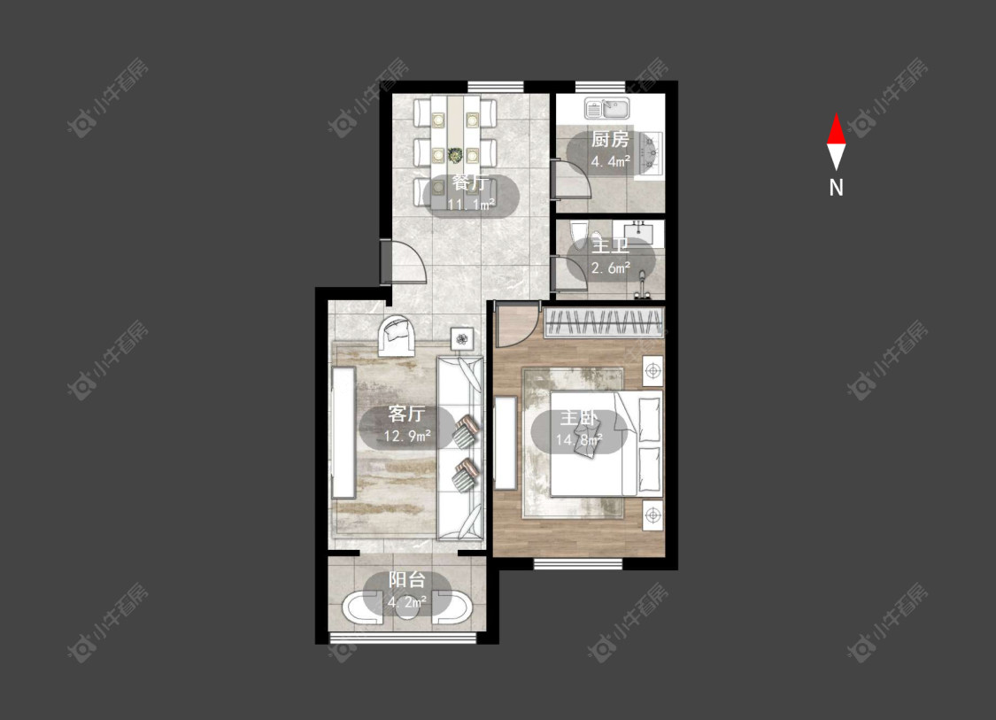 常州浦南新村在售二手房源户型图_小牛看房