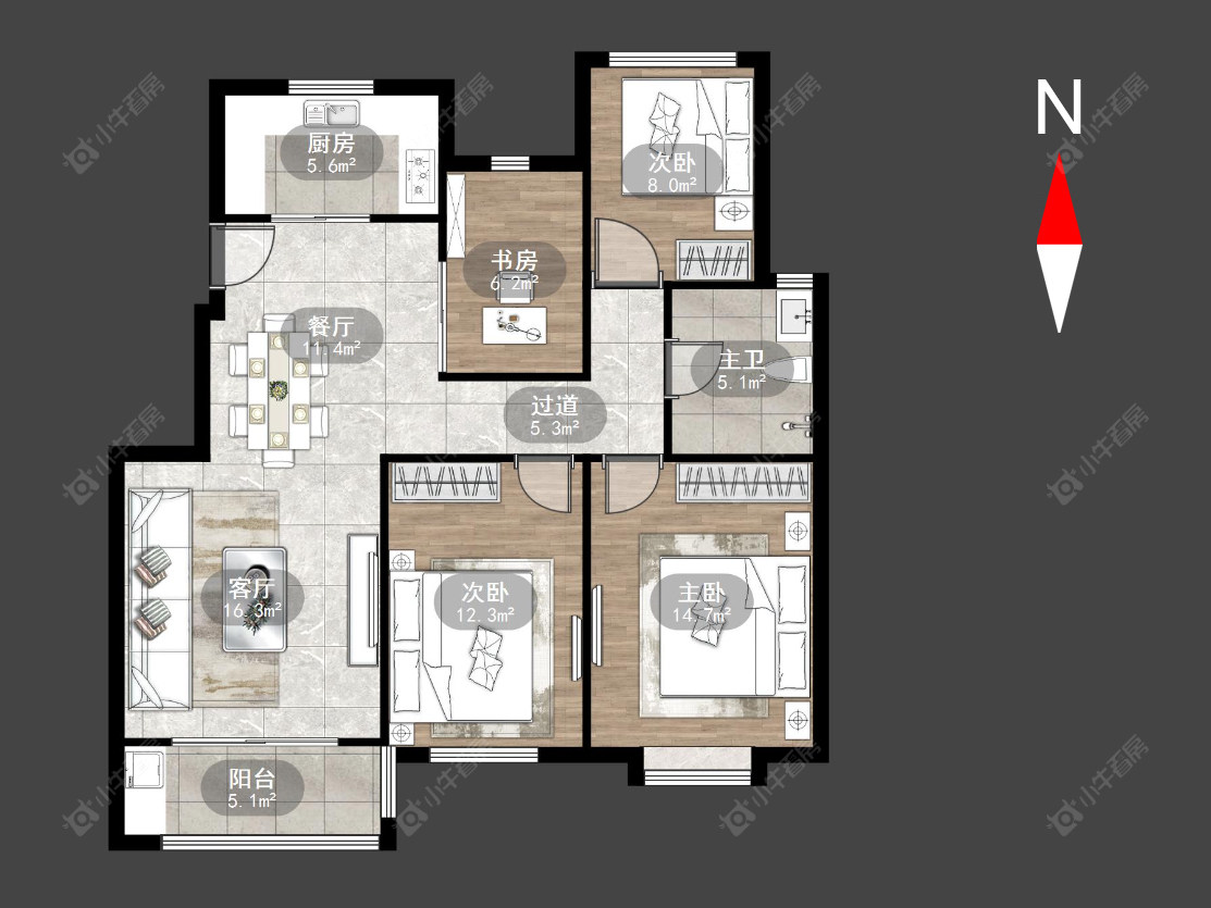 常州兰陵尚品花园在售二手房源户型图_小牛看房