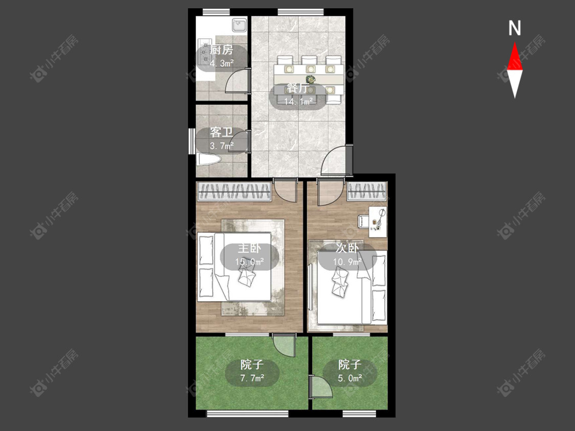 常州车站西弄在售二手房源户型图_小牛看房
