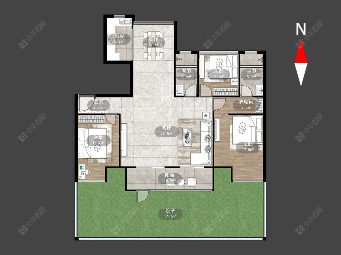 常州观棠在售二手房源户型图_小牛看房