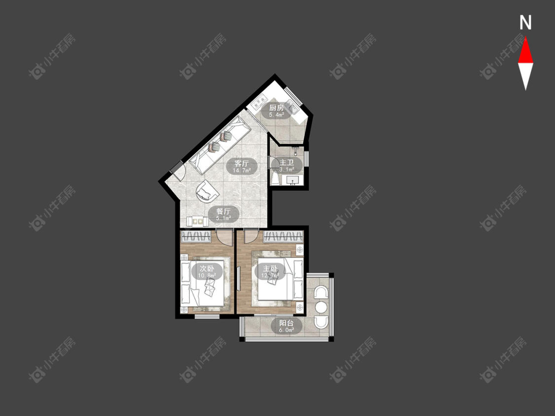 常州金玉苑在售二手房源户型图_小牛看房