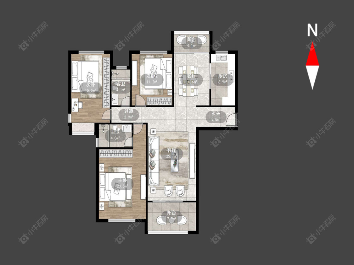 大名城南区房源户型图 常州大名城南区在售二手房源户型图_小牛看房