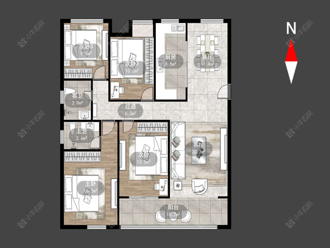 尚枫澜湾房源户型图 常州尚枫澜湾在售二手房源户型图_小牛看房