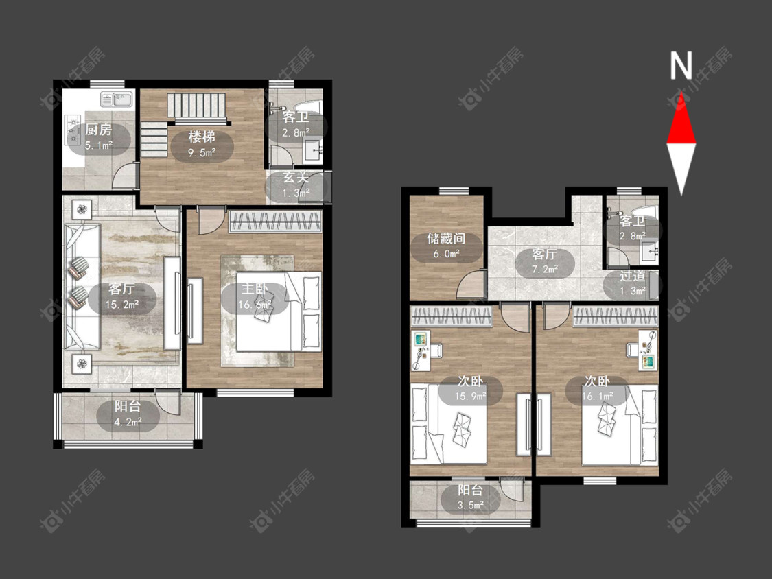 常州花园新村（钟楼）在售二手房源户型图_小牛看房