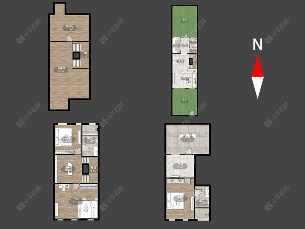 常州星河丹堤四期七区在售二手房源户型图_小牛看房