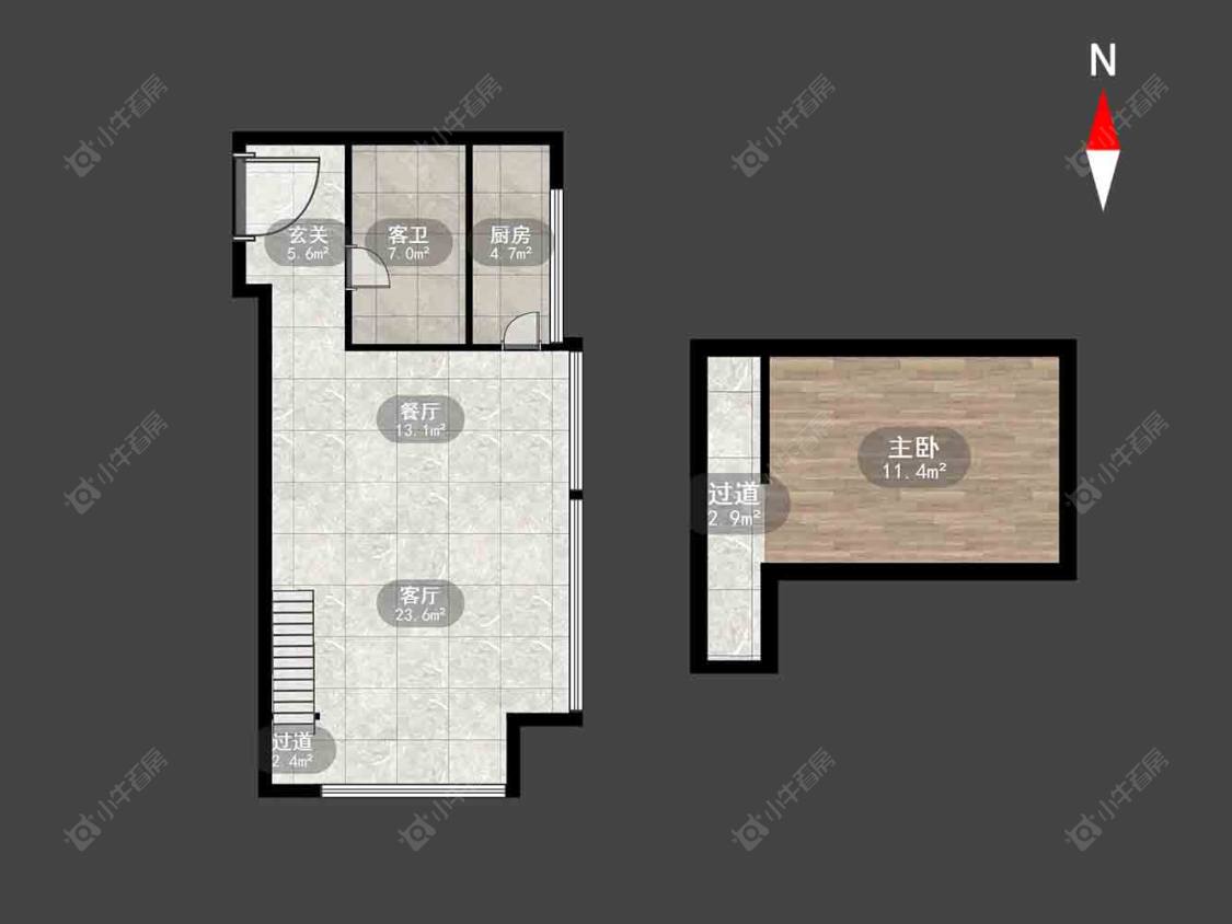 常州龙洲伊都公寓在售二手房房源户型图_小牛看房