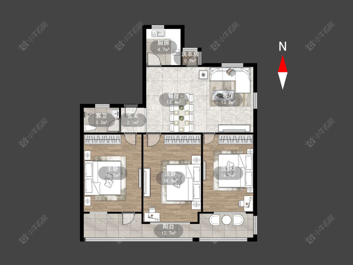 常州火车站新村在售二手房源户型图_小牛看房