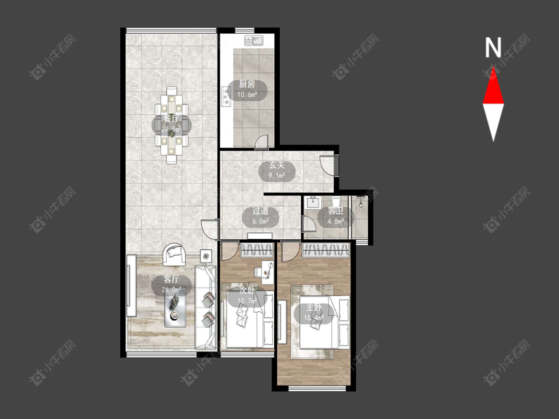 常州侨光苑在售二手房源户型图_小牛看房