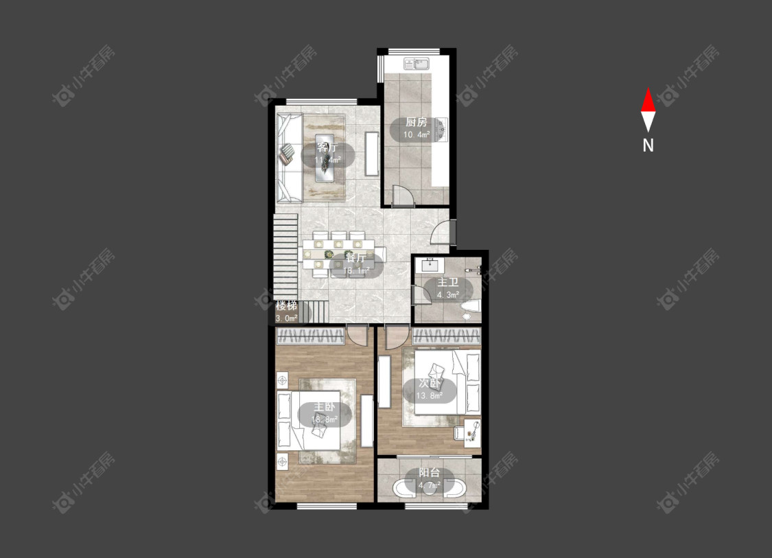 常州桃园公寓在售二手房房源户型图_小牛看房