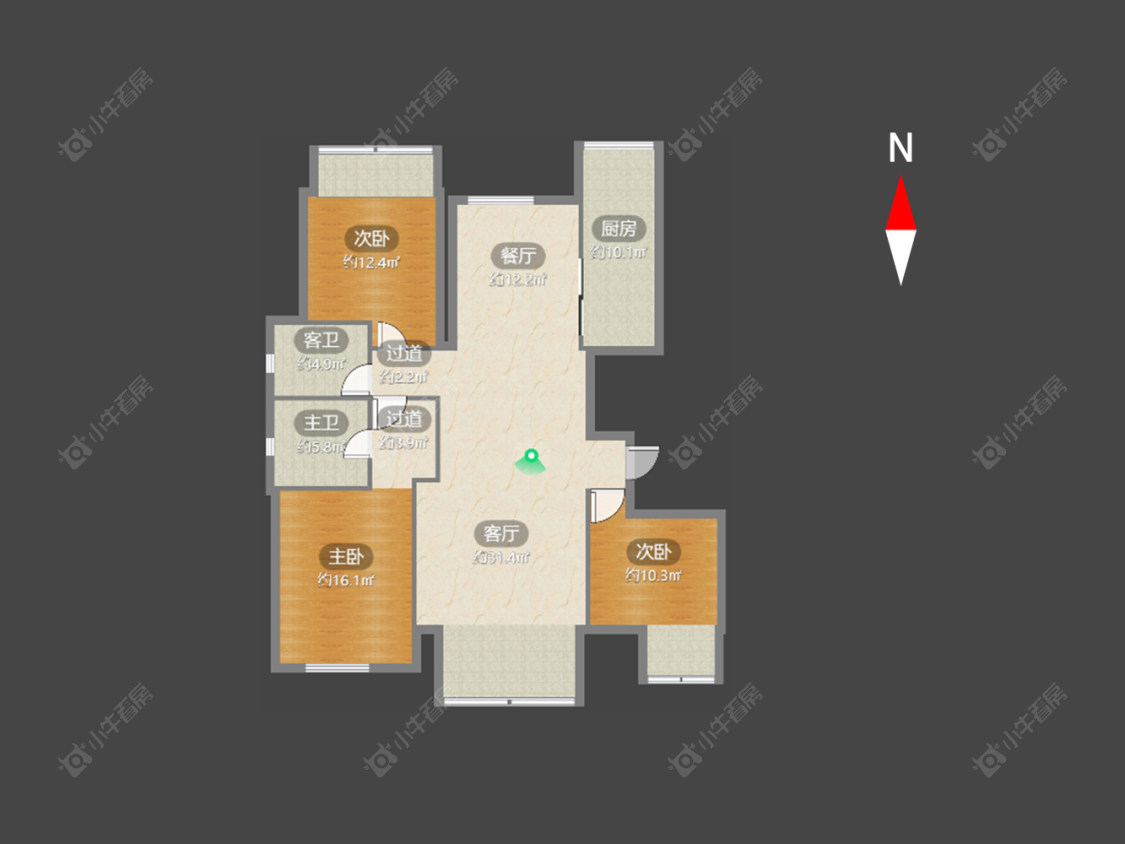 御城房源户型图 常州御城在售二手房源户型图_小牛看房