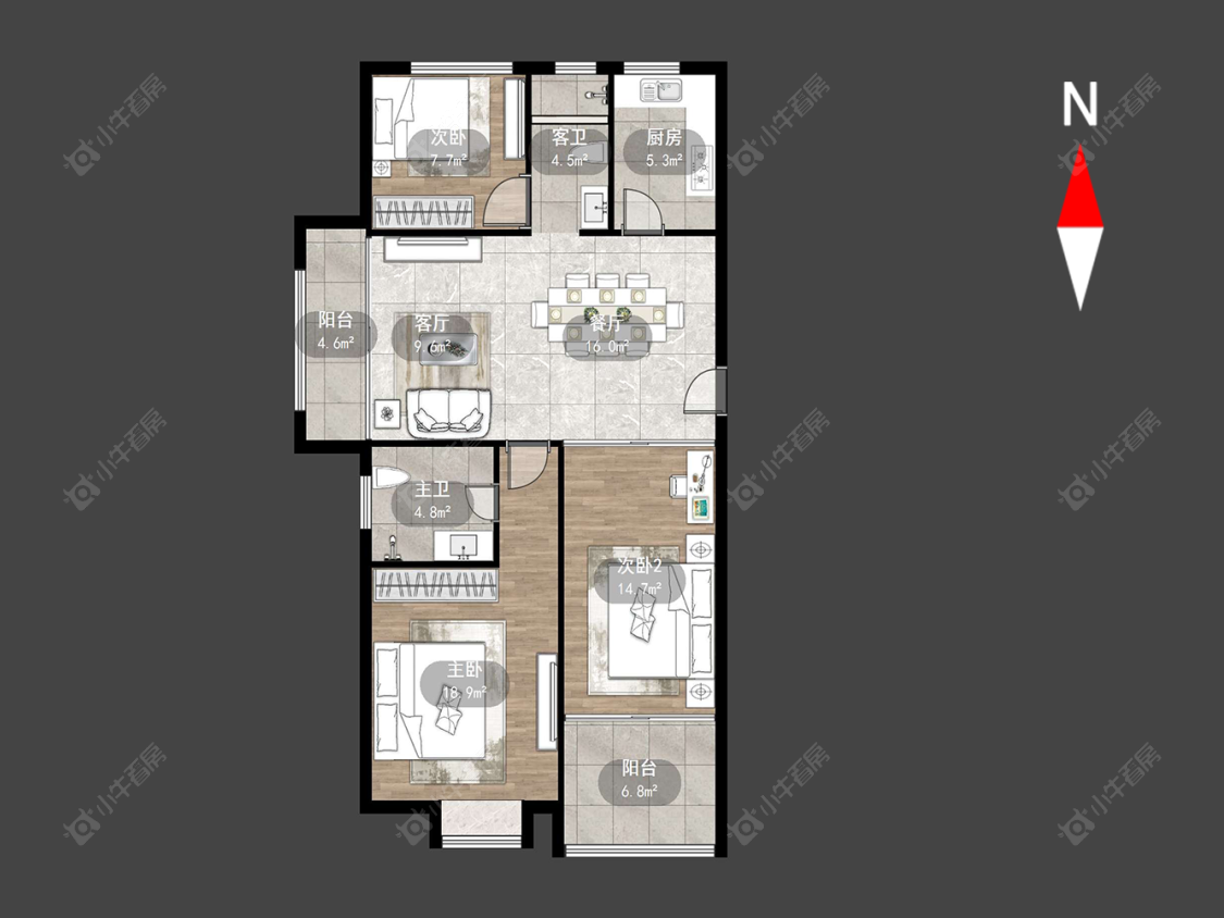 尚枫澜湾房源户型图 常州尚枫澜湾在售二手房源户型图_小牛看房