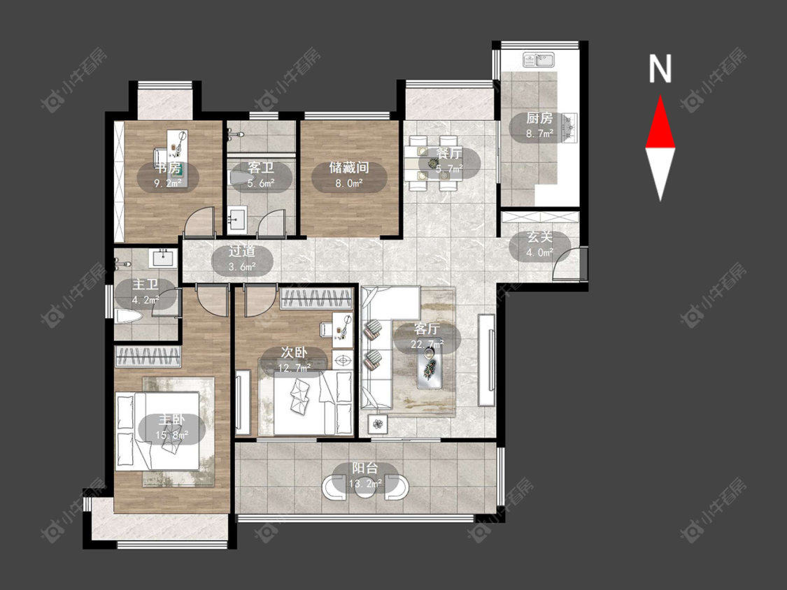 常州天隽峰在售二手房源户型图_小牛看房