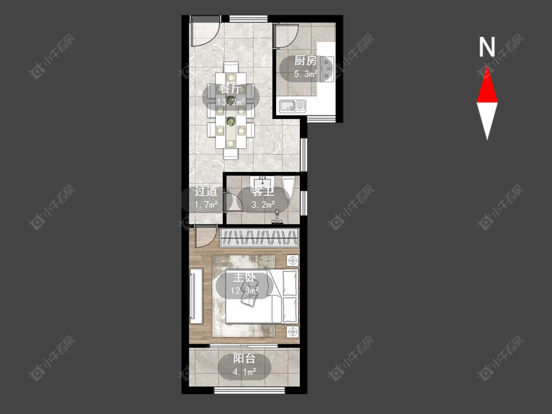 常州观墩花苑在售二手房源户型图_小牛看房