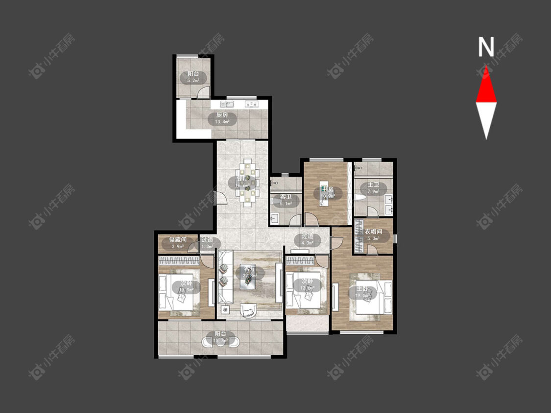 龙湖香醍漫步北区房源户型图 常州龙湖香醍漫步北区在售二手房源户型图_小牛看房