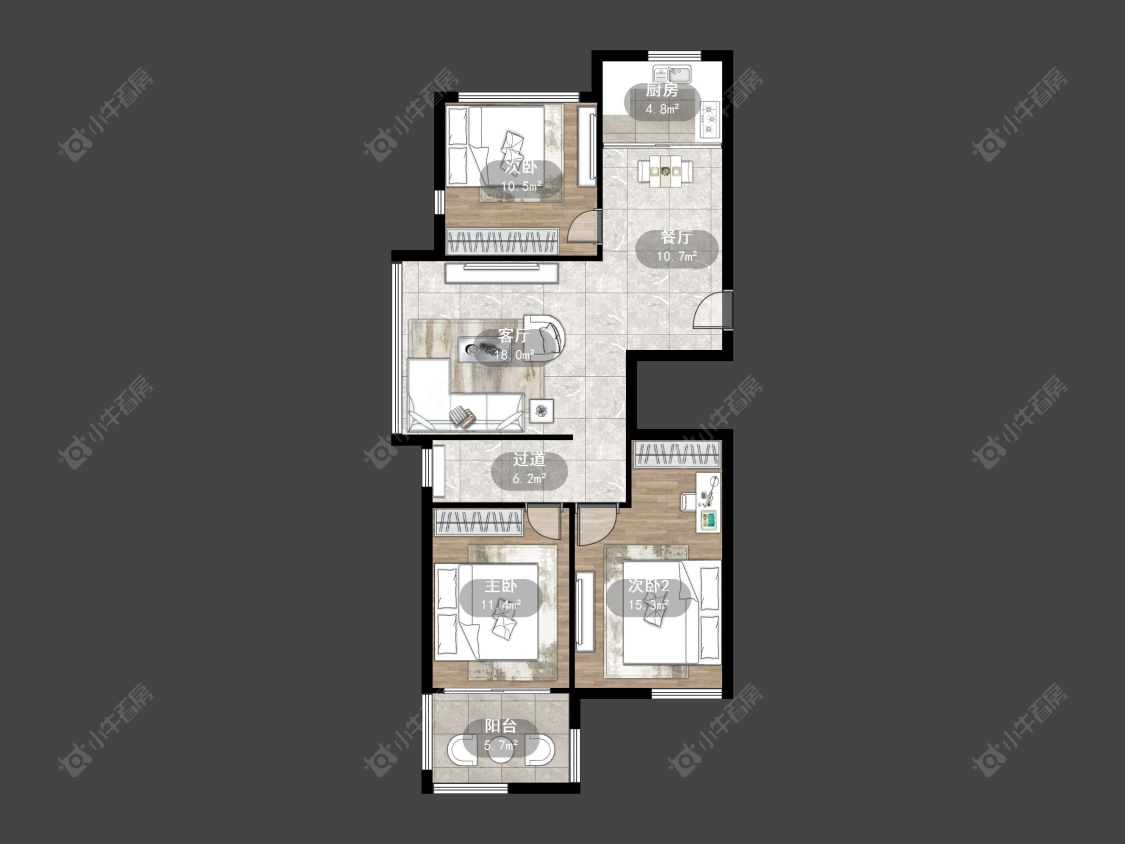 嘉源首府房源户型图 丹阳嘉源首府在售二手房源户型图_小牛看房