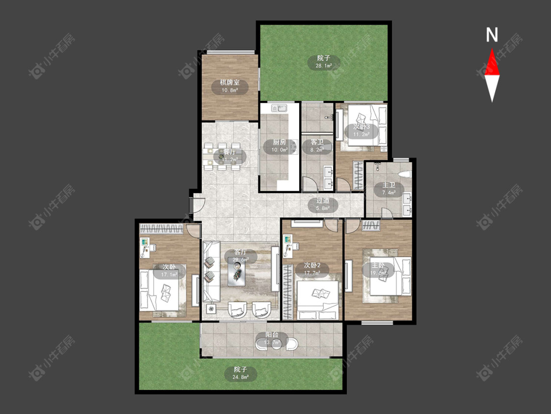 龙湖龙誉城四期房源户型图 常州龙湖龙誉城四期在售二手房源户型图_小牛看房