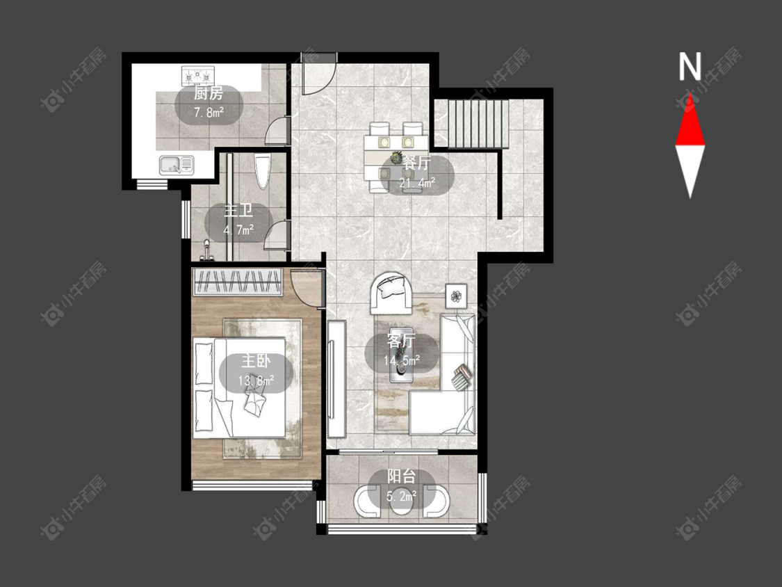 常州常发豪庭国际在售二手房源户型图_小牛看房
