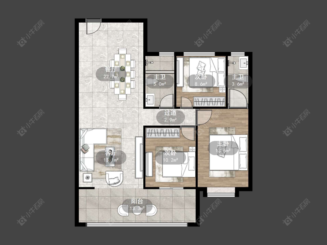 丹阳璞悦观邸在售二手房源户型图_小牛看房
