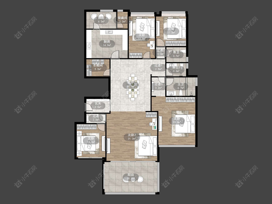 丹阳碧桂园在售二手房源户型图_小牛看房