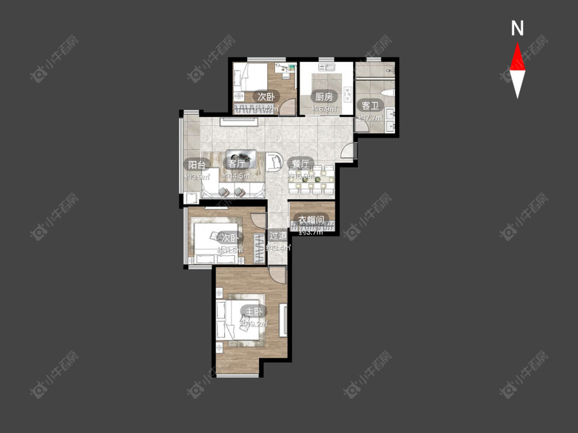 常州永宁雅苑在售二手房房源户型图_小牛看房