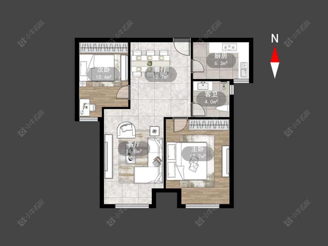 常州香缇湾花园在售二手房源户型图_小牛看房