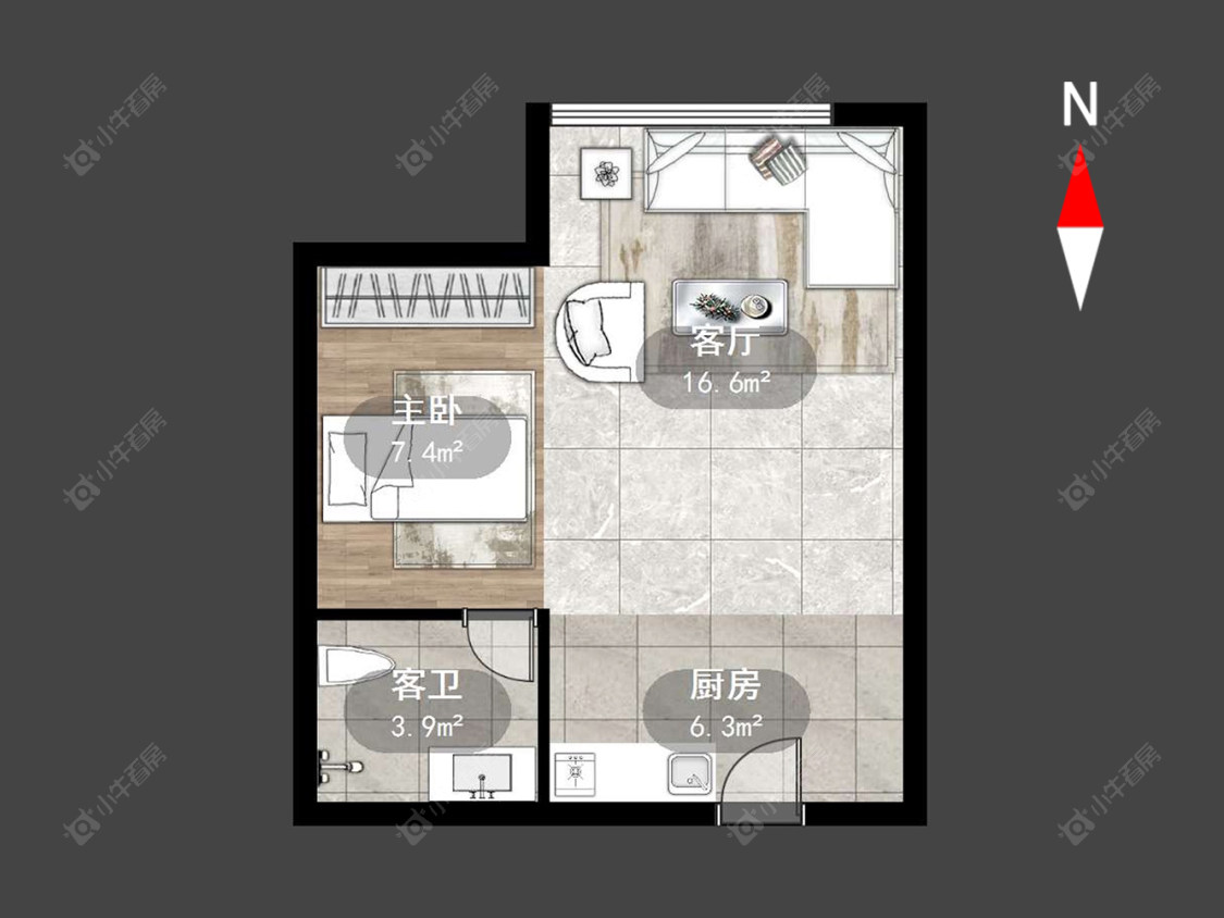 世茂广场房源户型图 常州世茂广场在售二手房源户型图_小牛看房