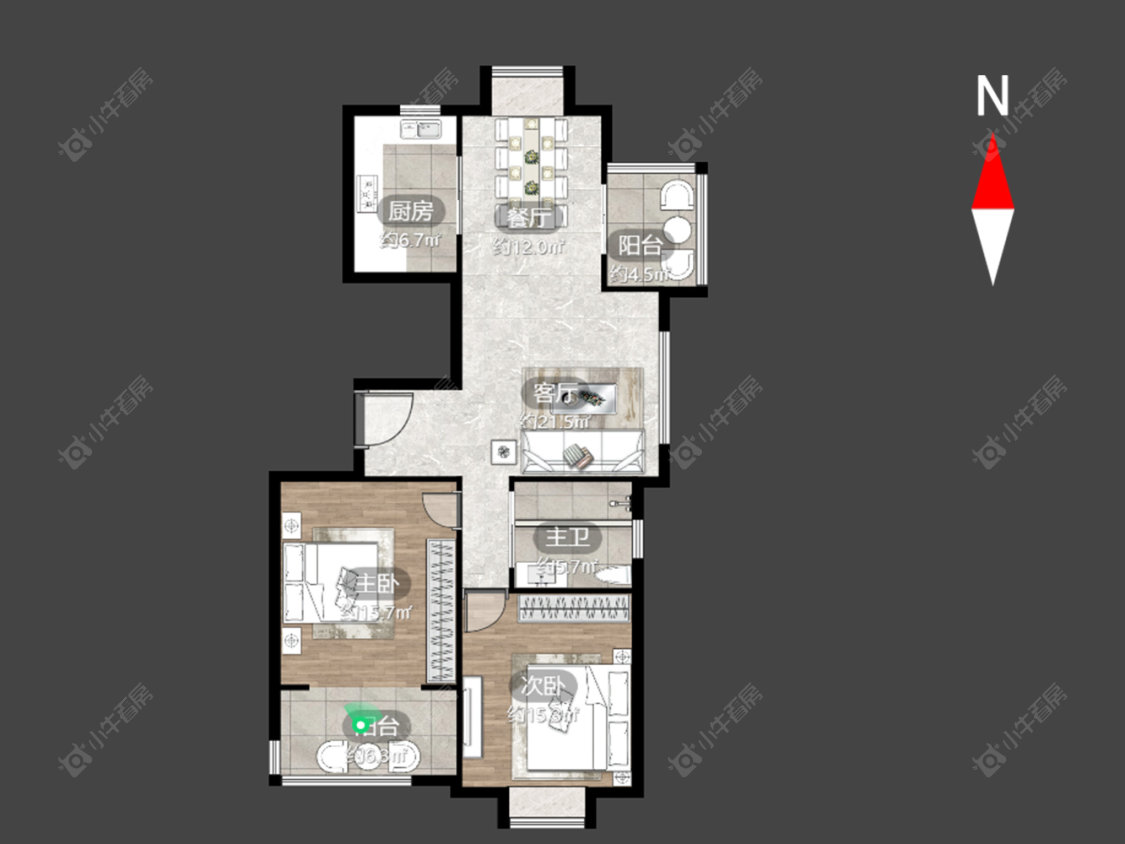 常州府琛花园在售二手房源户型图_小牛看房